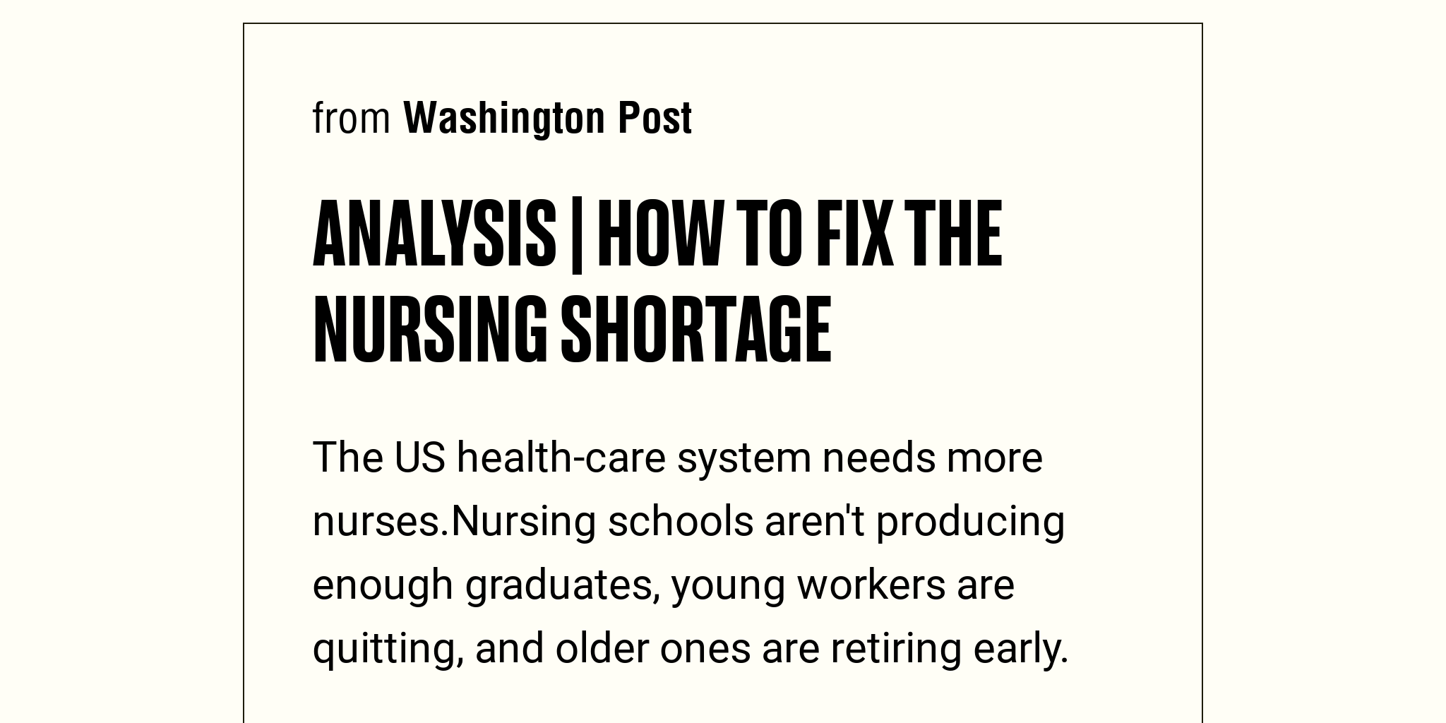 nursing shortage essay conclusion