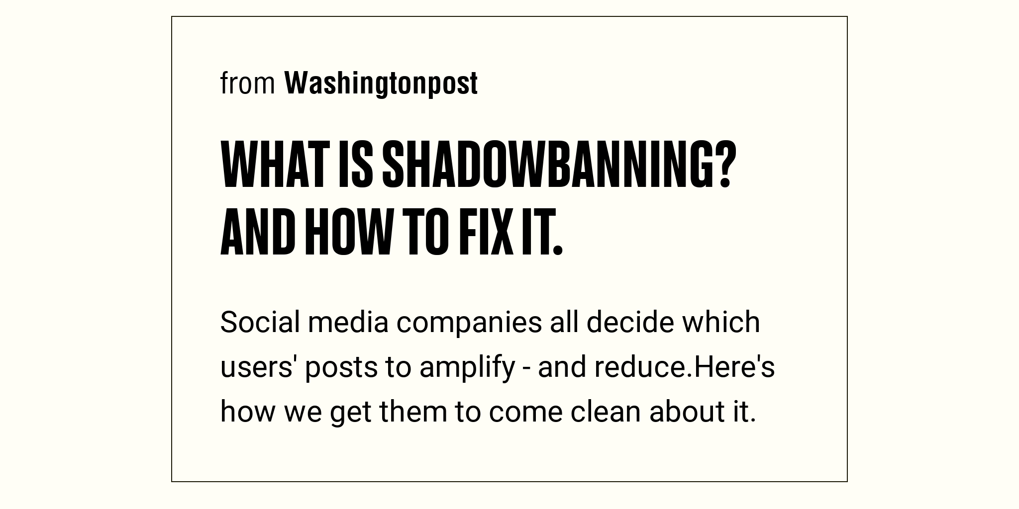 What Is Shadowbanning And How To Fix It Briefly