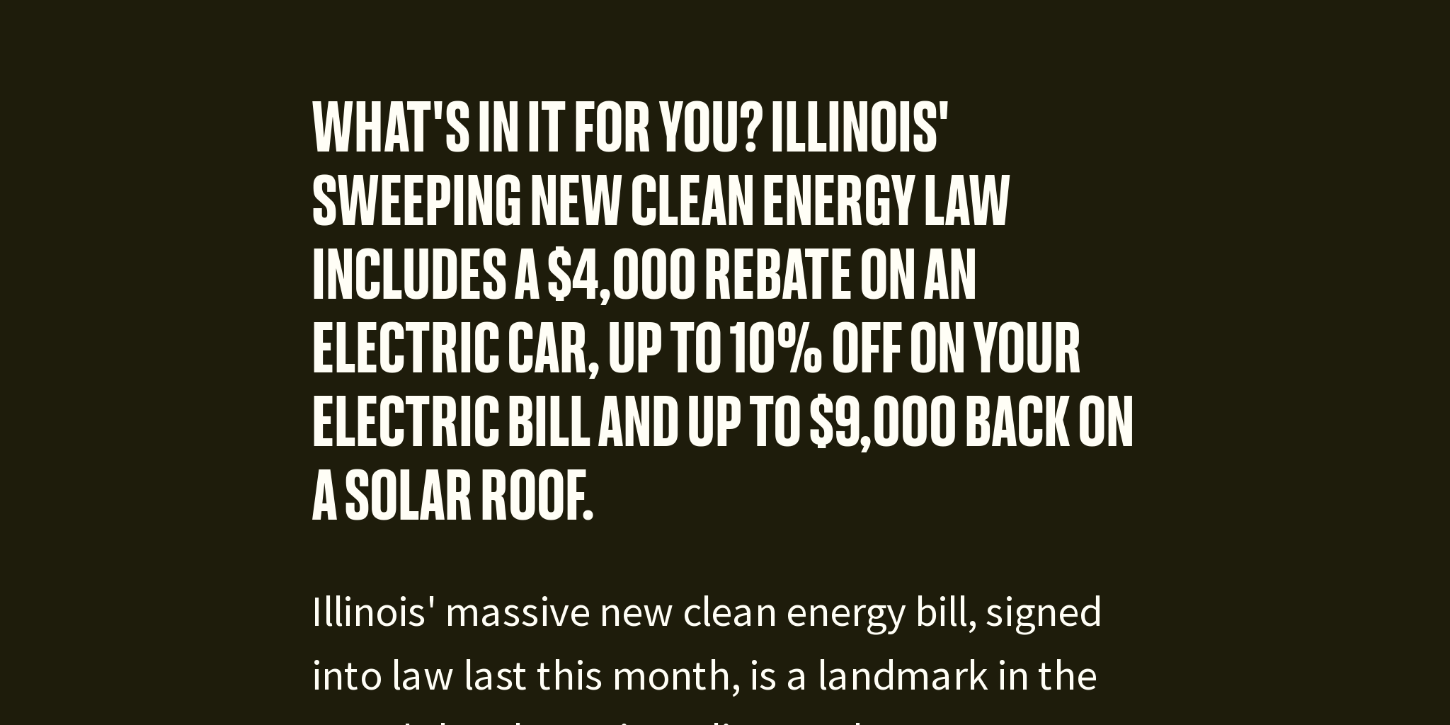 what-s-in-it-for-you-illinois-sweeping-new-clean-energy-law-includes