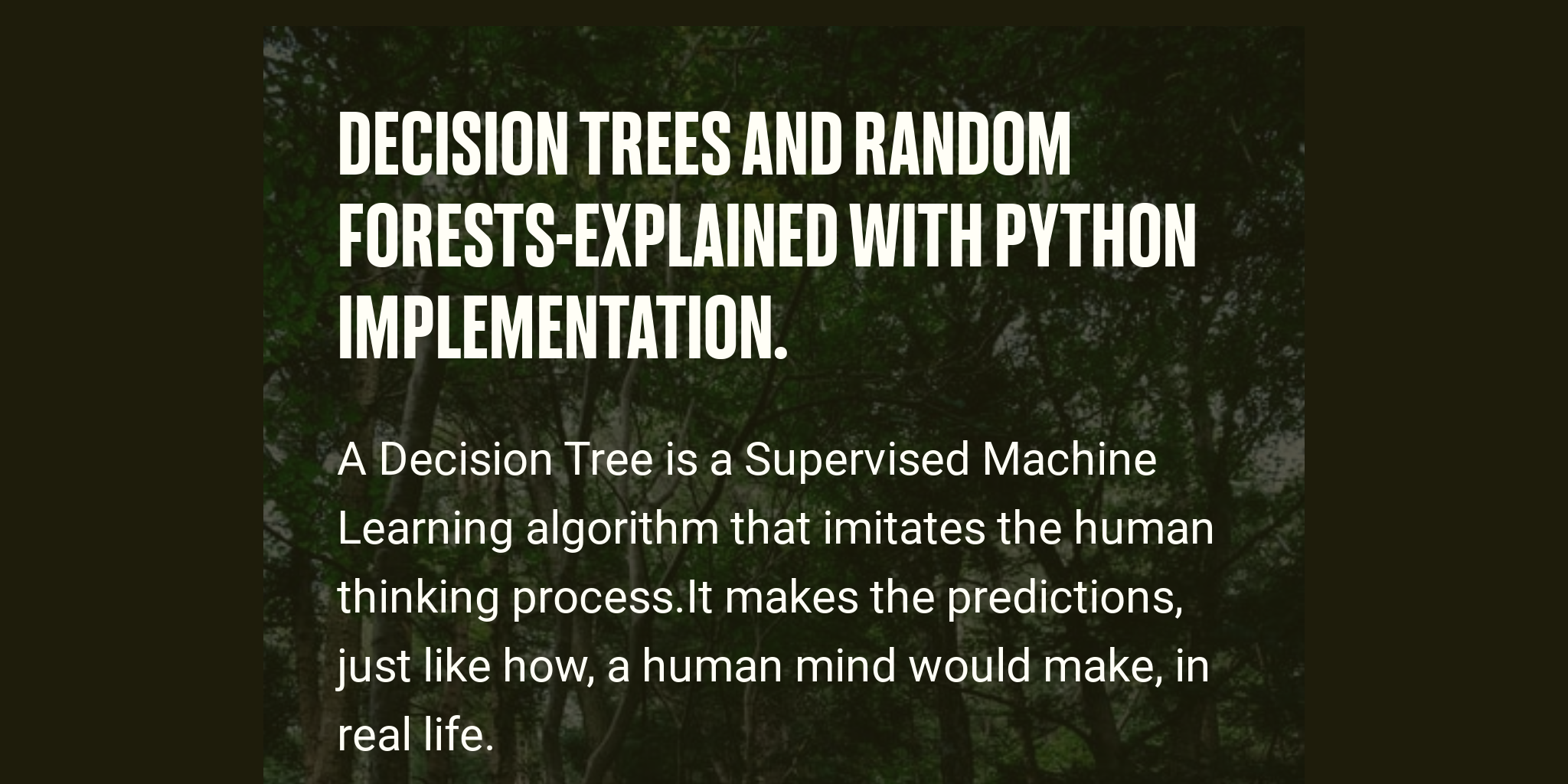 Data Science Explained Random Forests vrogue.co