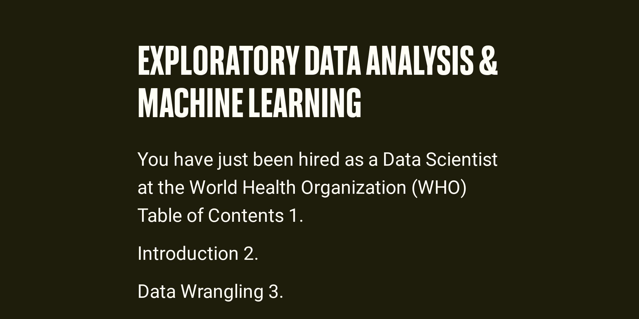 Exploratory Data Analysis And Machine Learning Briefly 4191