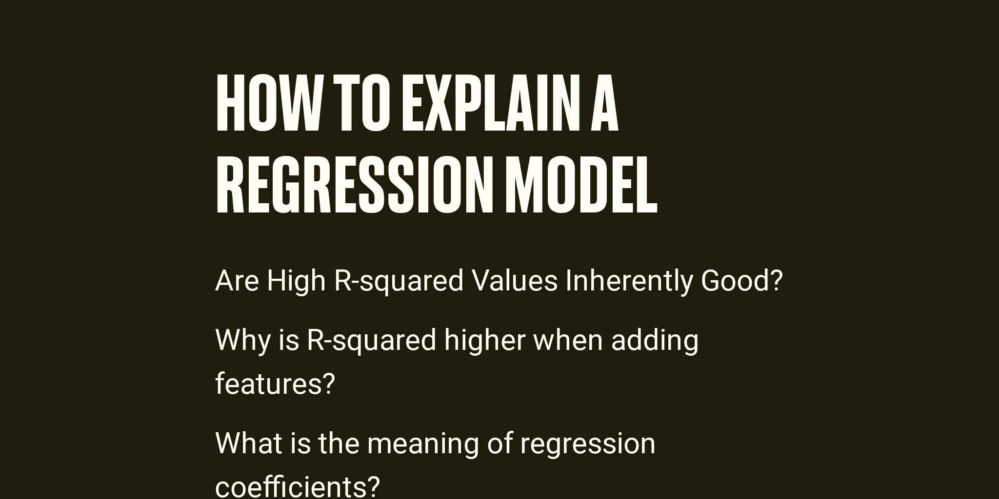 how-to-explain-a-regression-model-briefly