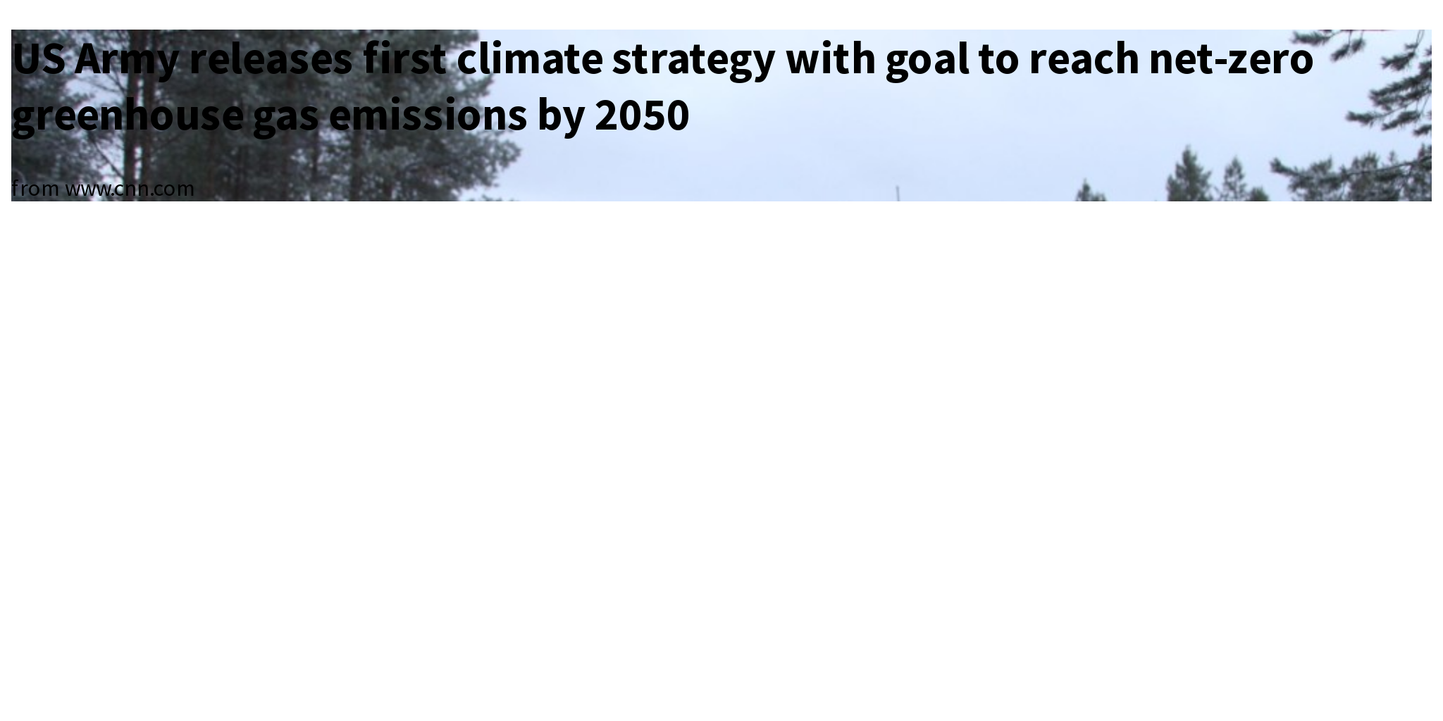 Army Unveils New Climate Strategy – MLIFG