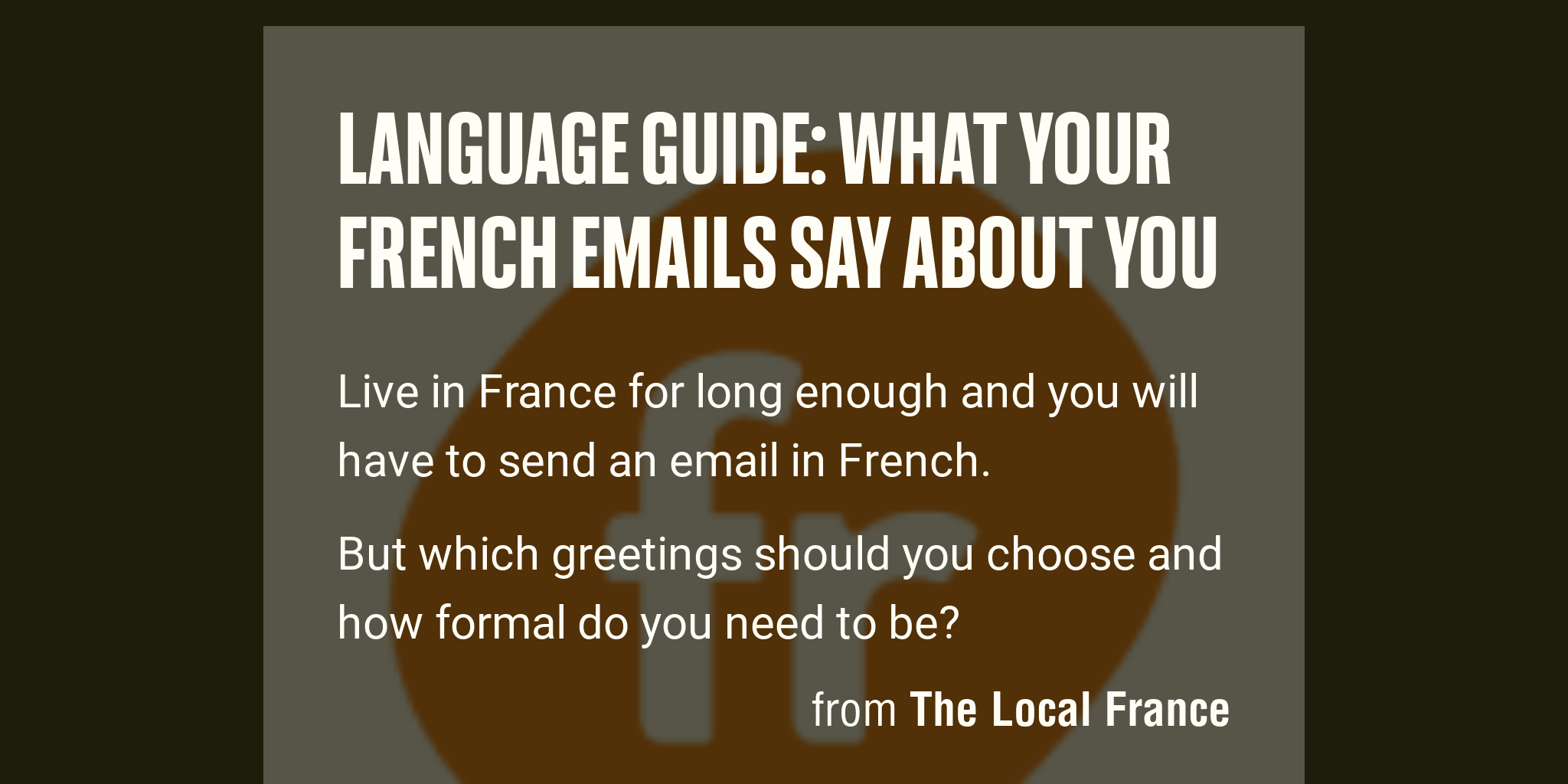 how to say forward email in french