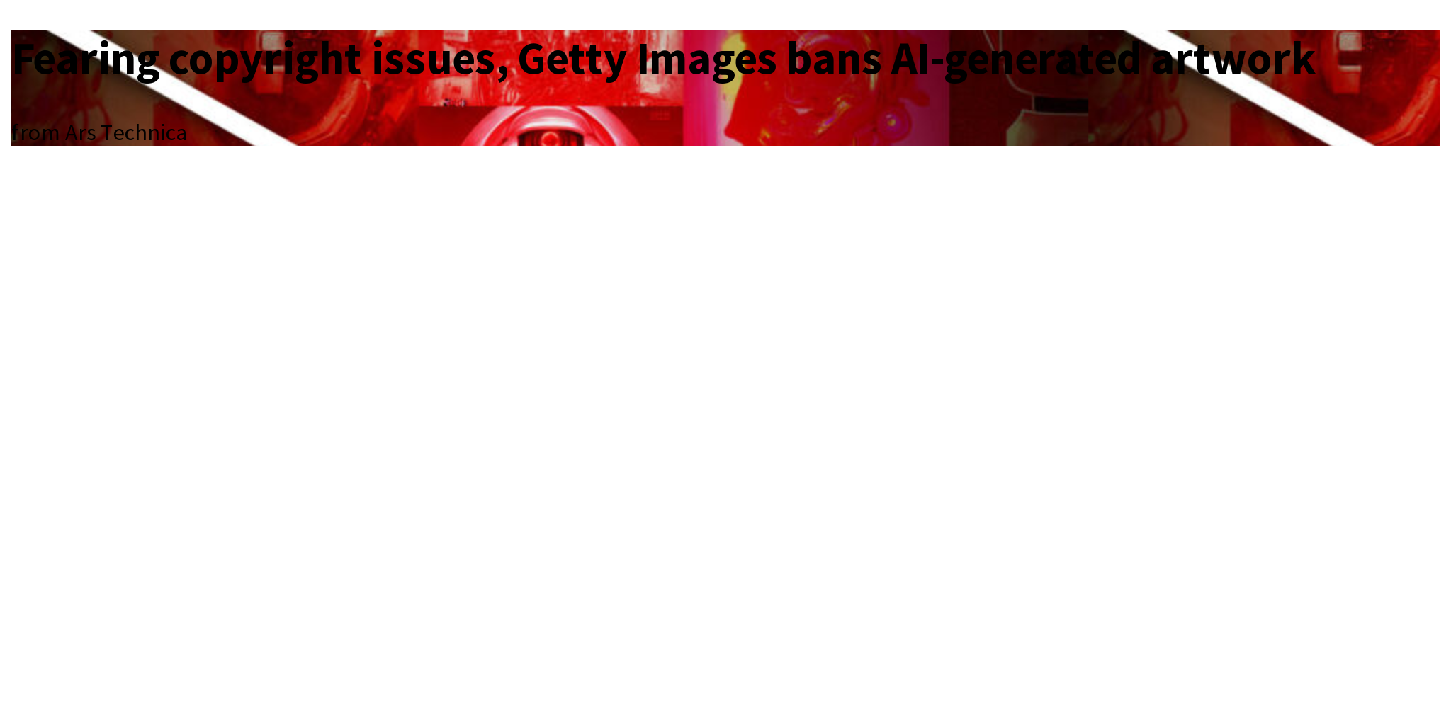 Fearing copyright issues, Getty Images bans AI-generated artwork - Briefly