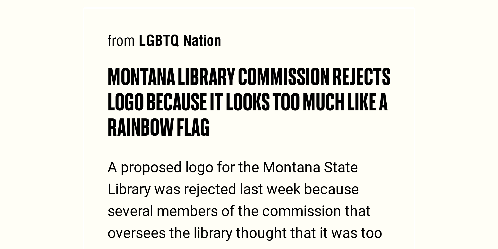 Montana Library Commission Rejects Logo Because It Looks Too Much Like A Rainbow Flag Briefly 5938