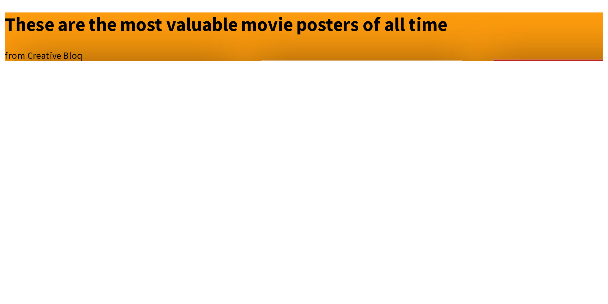 These are the most valuable movie posters of all time Briefly