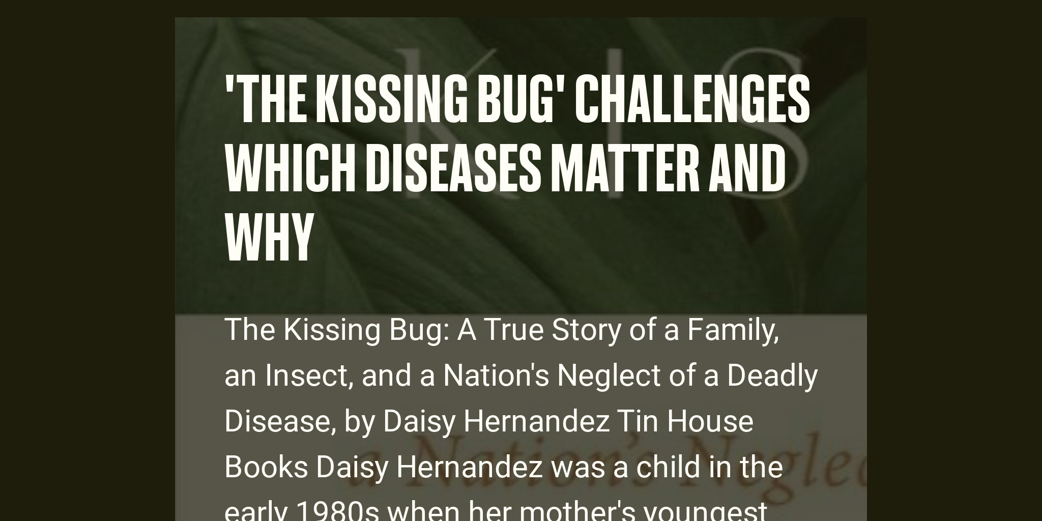 the-kissing-bug-challenges-which-diseases-matter-and-why-briefly