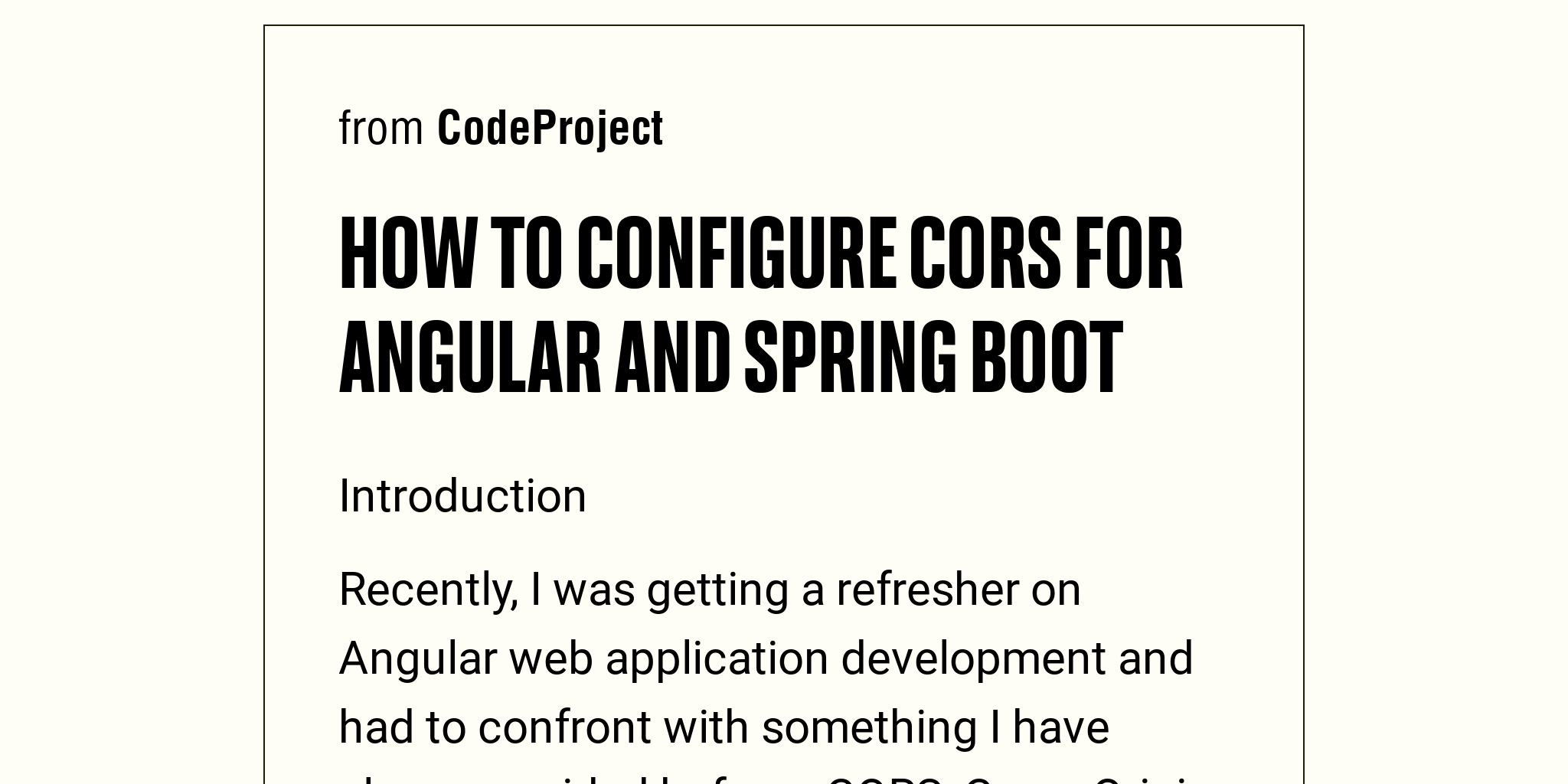 How To Configure Cors For Angular And Spring Boot?format=wide Twitter