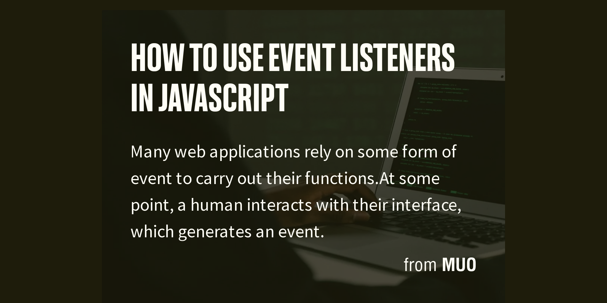 How to Use Event Listeners in JavaScript - Briefly