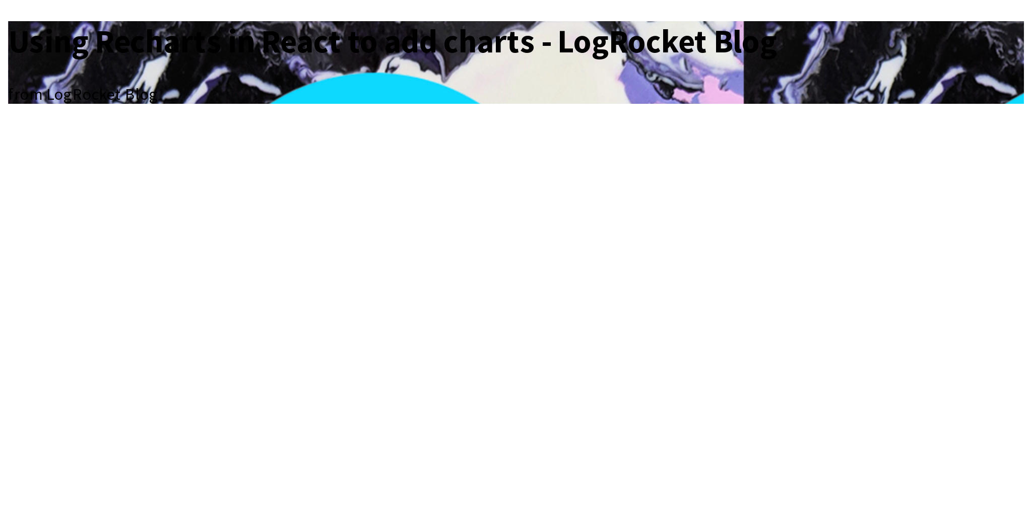 Using Recharts in React to add charts LogRocket Blog Briefly