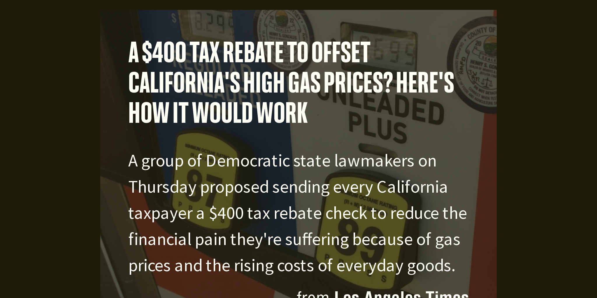 california-governor-lawmakers-near-deal-on-gas-tax-rebate