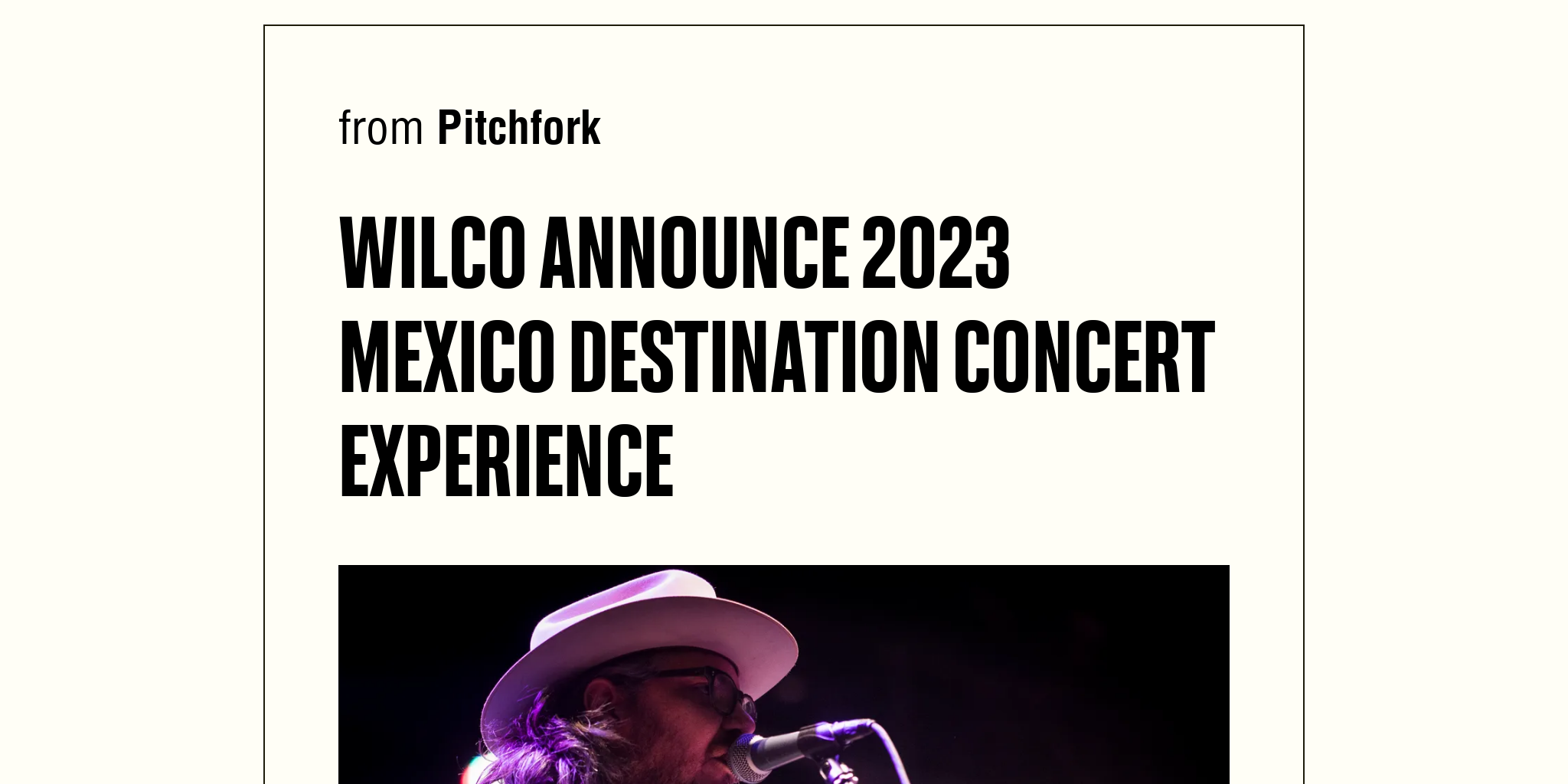 Wilco Announce 2023 Mexico Destination Concert Experience Briefly