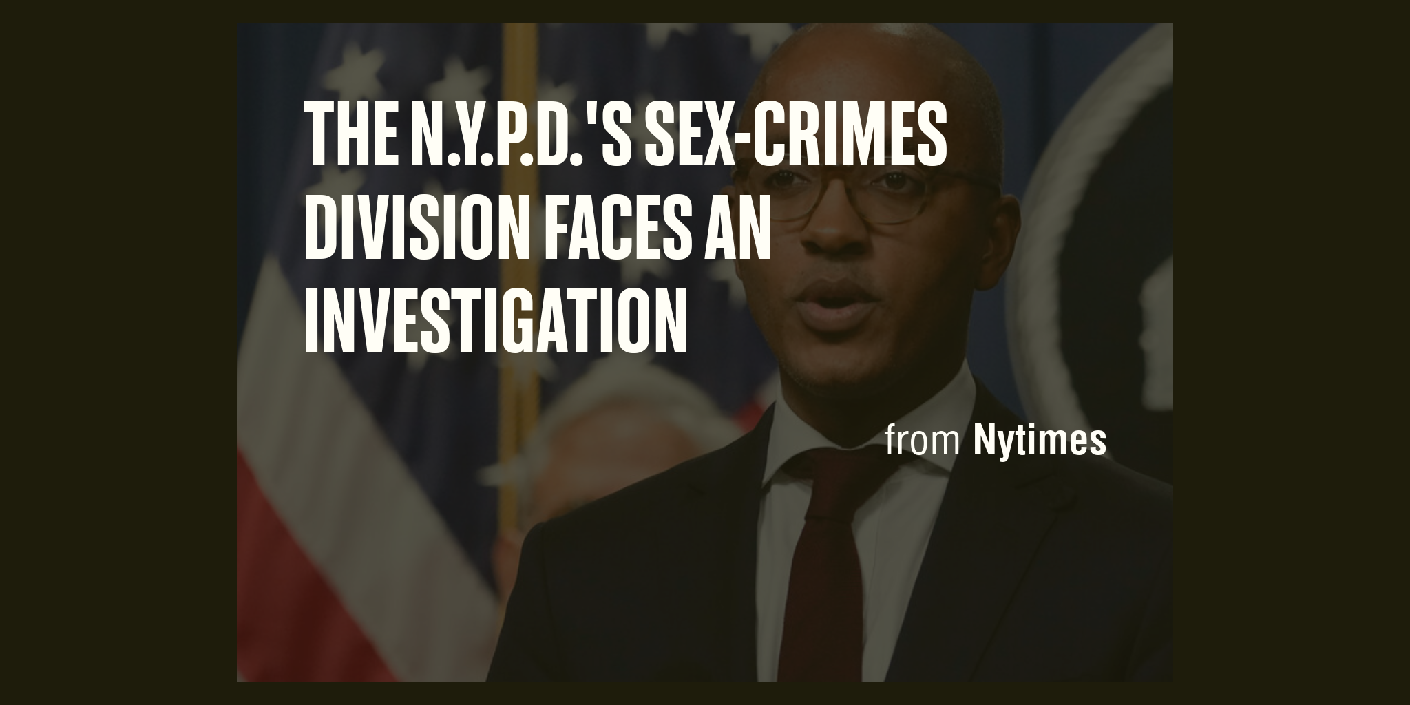 The Nypds Sex Crimes Division Faces An Investigation Briefly 4185