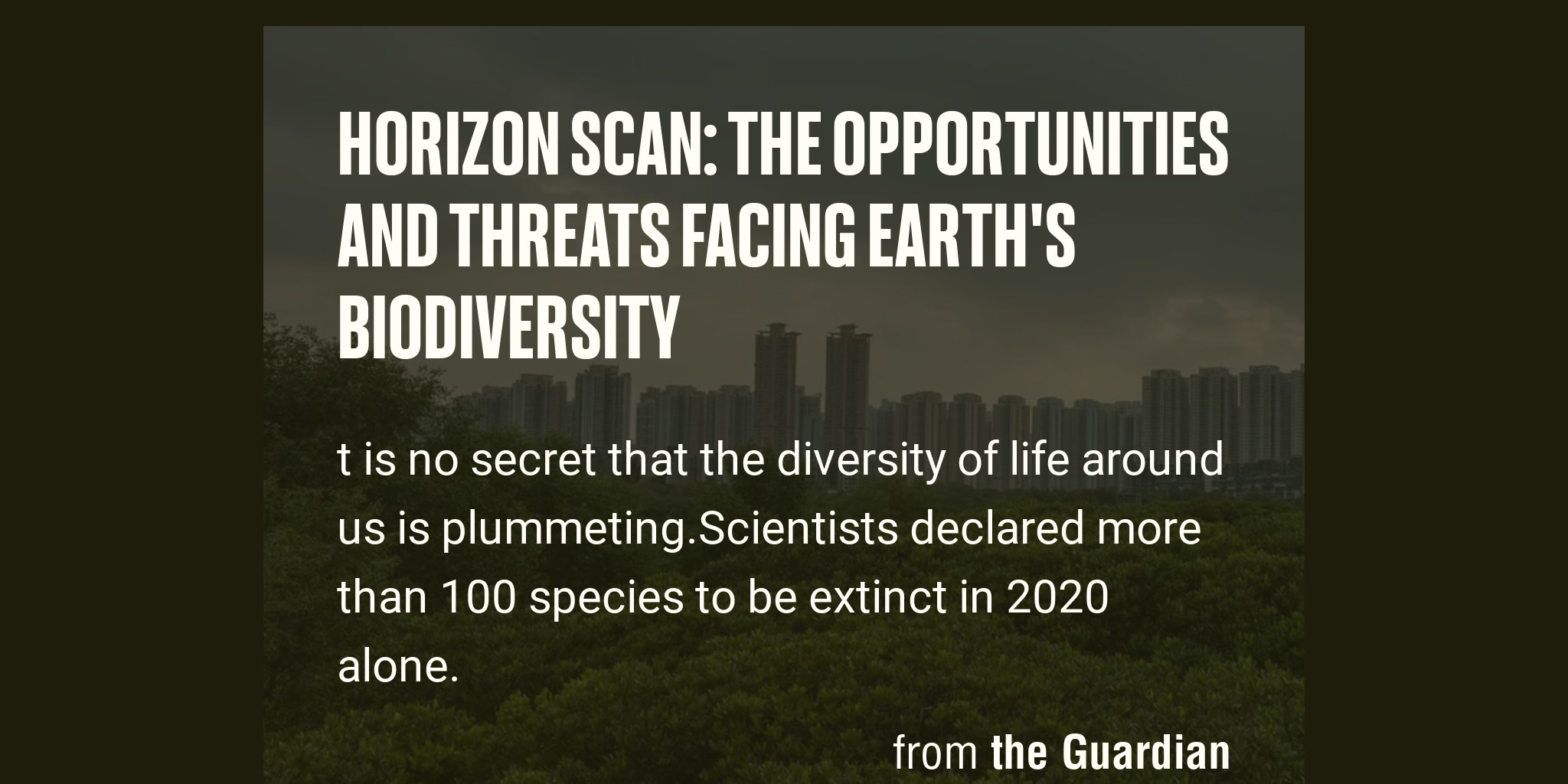 horizon-scan-the-opportunities-and-threats-facing-earth-s-biodiversity