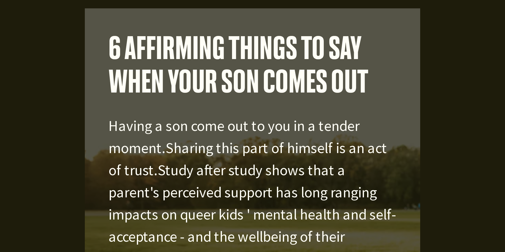 6-affirming-things-to-say-when-your-son-comes-out-briefly