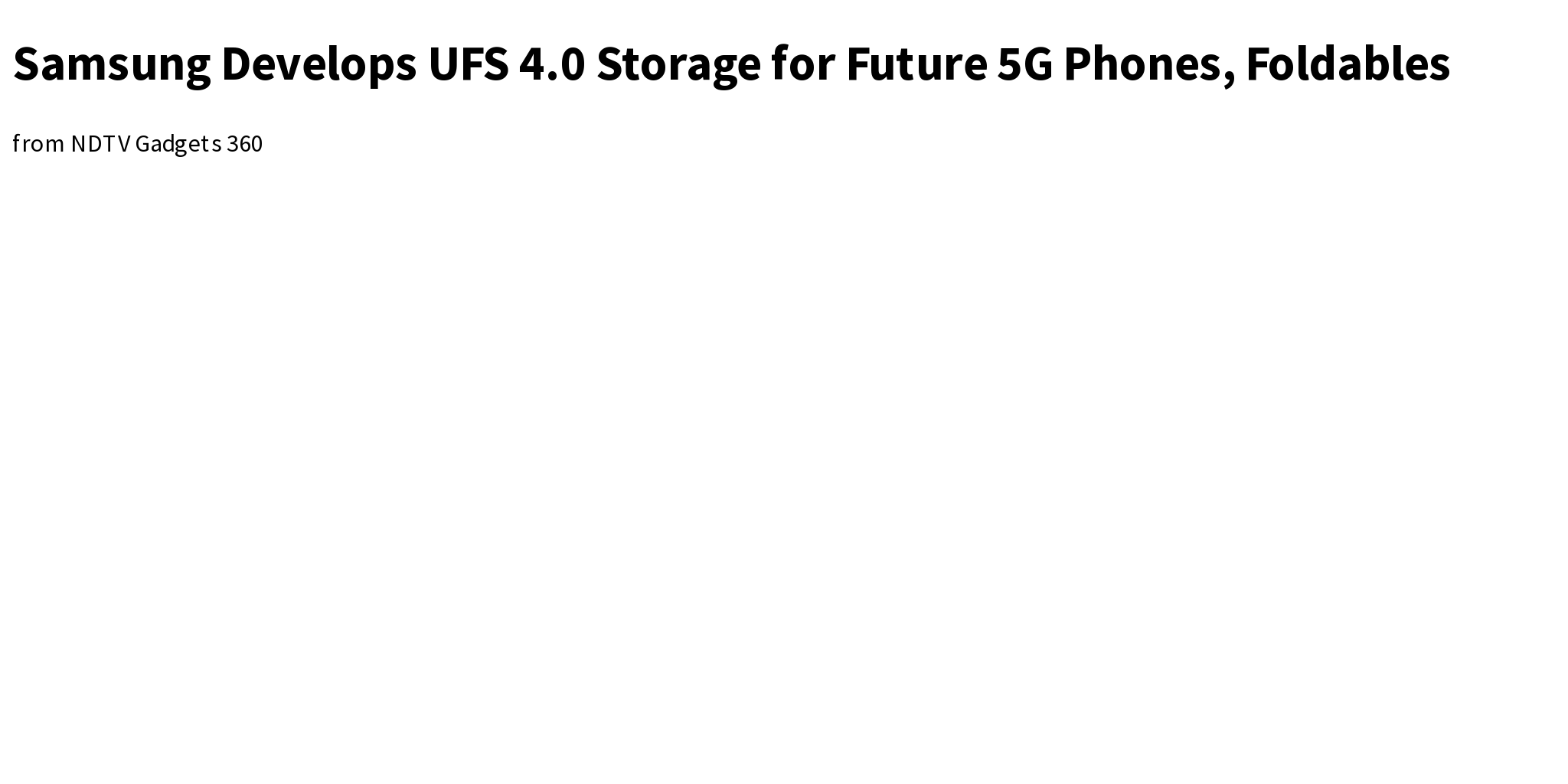 Samsung Develops UFS 4 0 Storage For Future 5G Phones Foldables Briefly