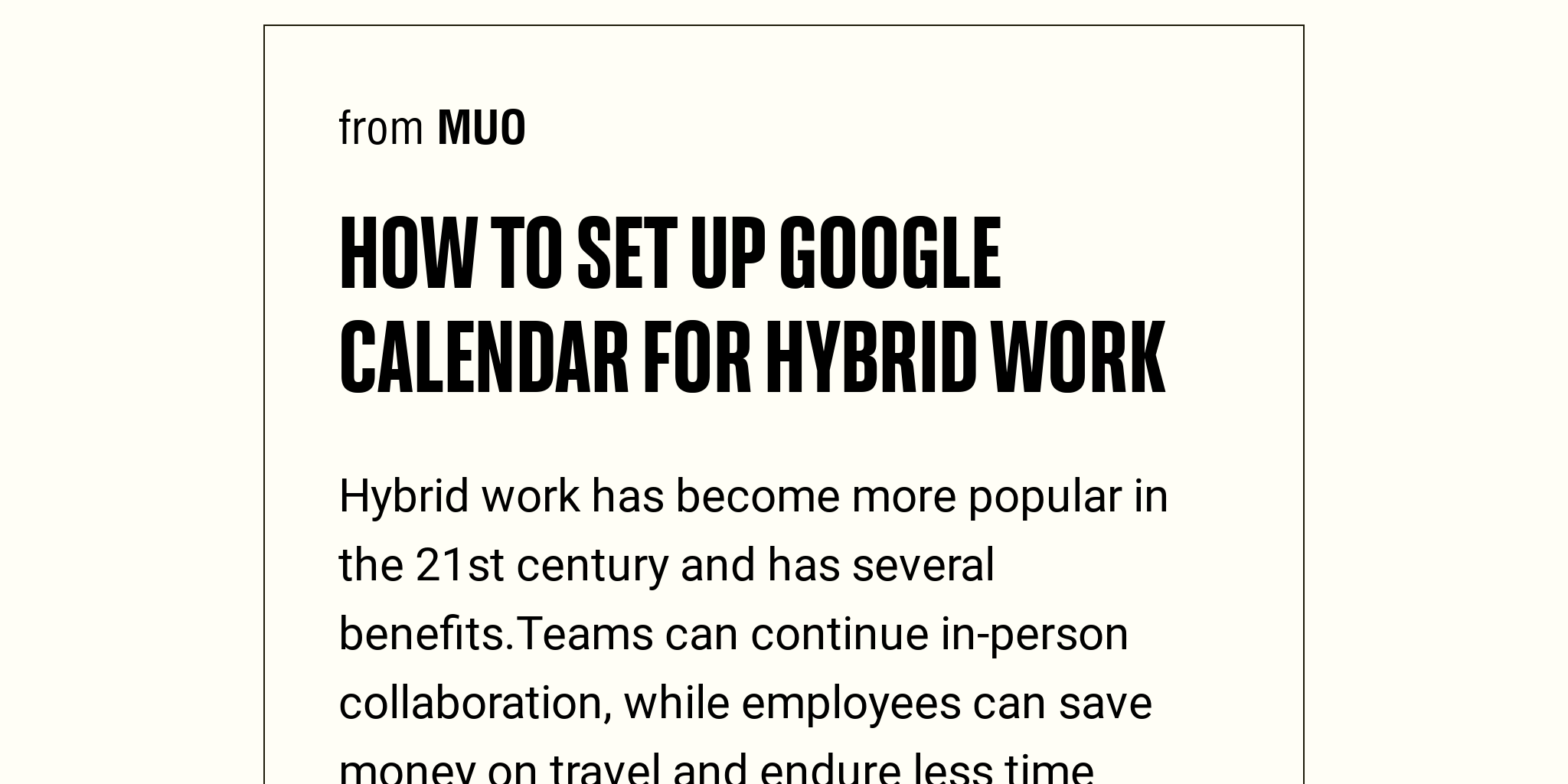 How to Set Up Google Calendar for Hybrid Work Briefly