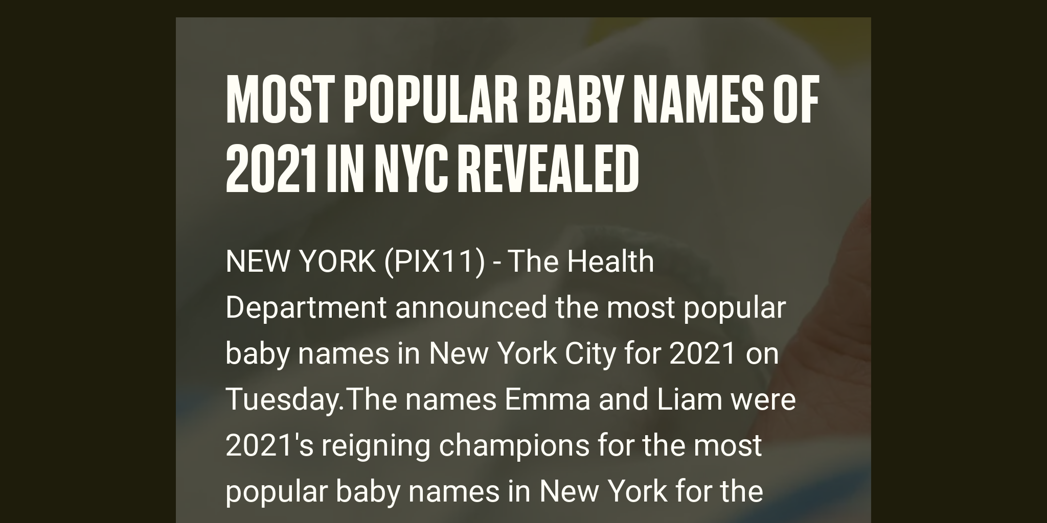 most-popular-baby-names-of-2021-in-nyc-revealed-briefly