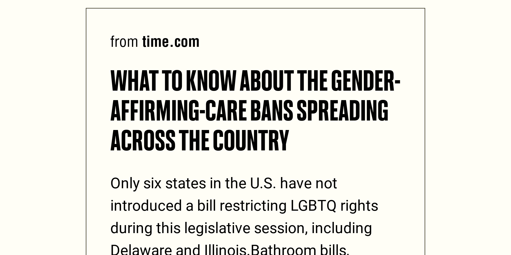 What To Know About The Gender Affirming Care Bans Spreading Across The Country Briefly 3387