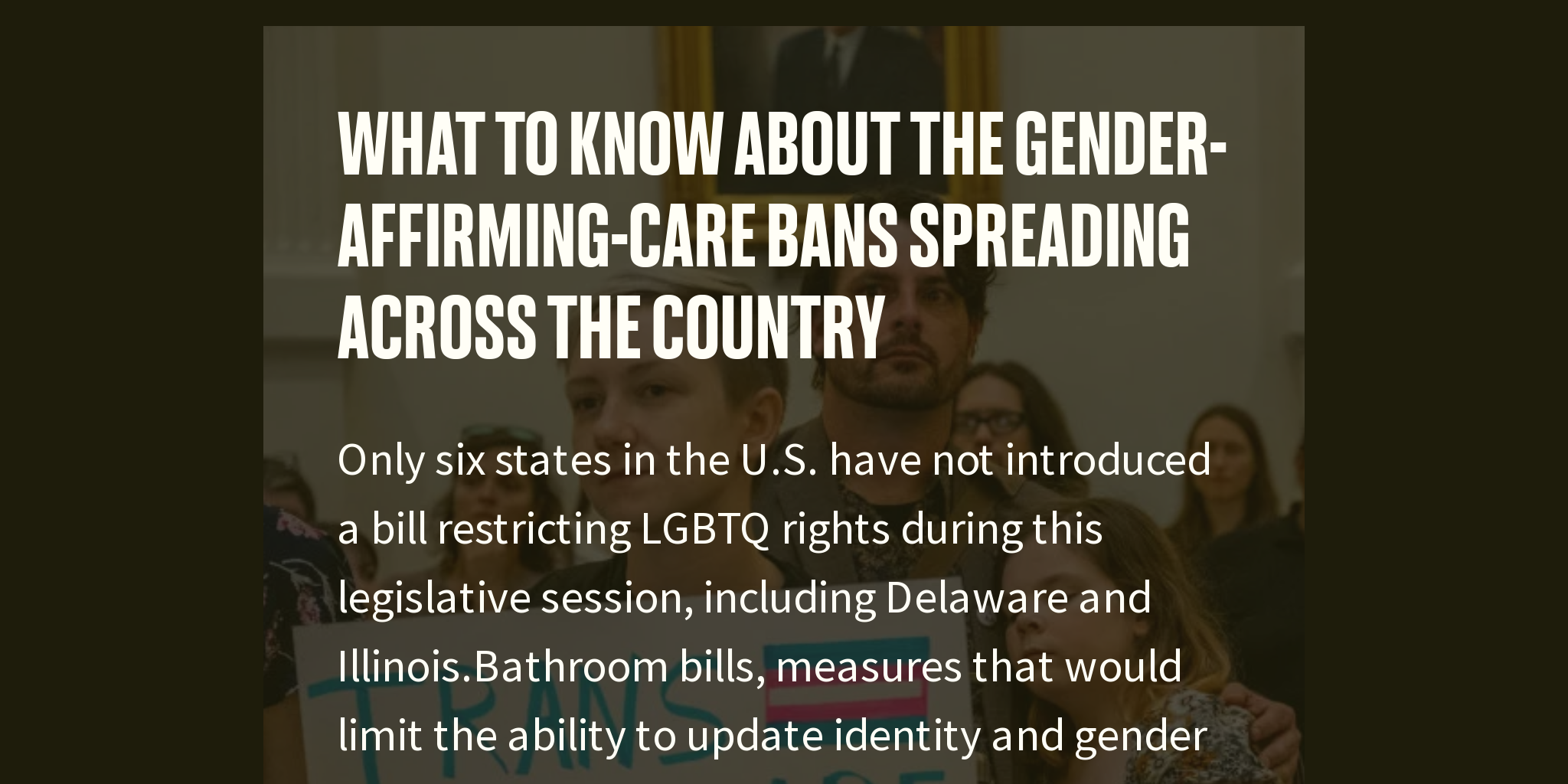 What To Know About The Gender Affirming Care Bans Spreading Across The Country Briefly 3387