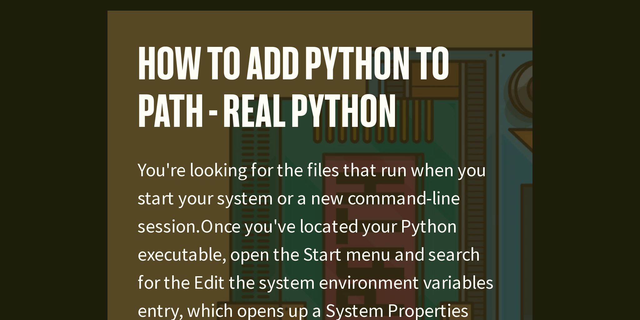 how-to-add-python-to-path-real-python-briefly