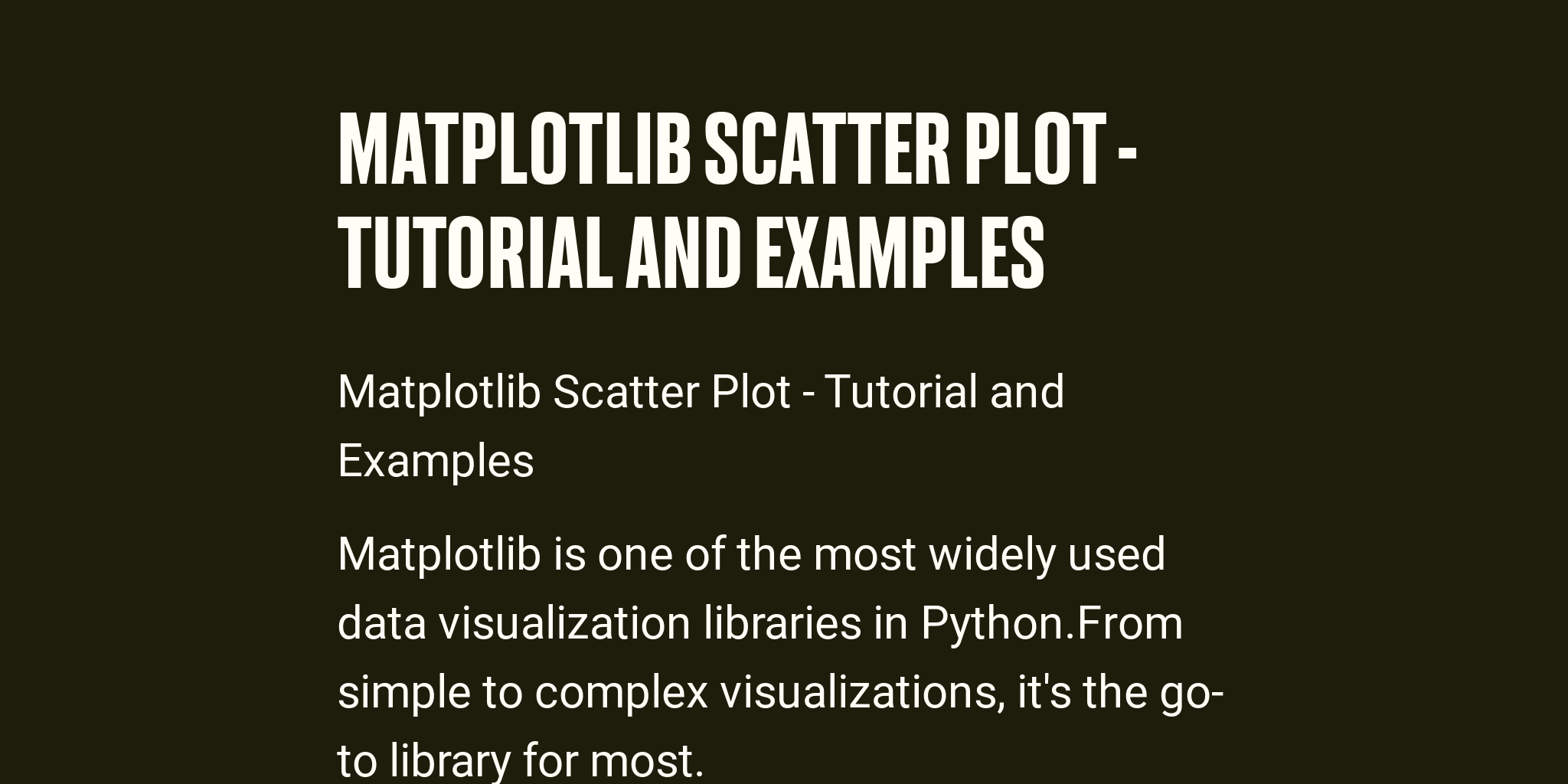 matplotlib-scatter-plot-tutorial-and-examples-briefly