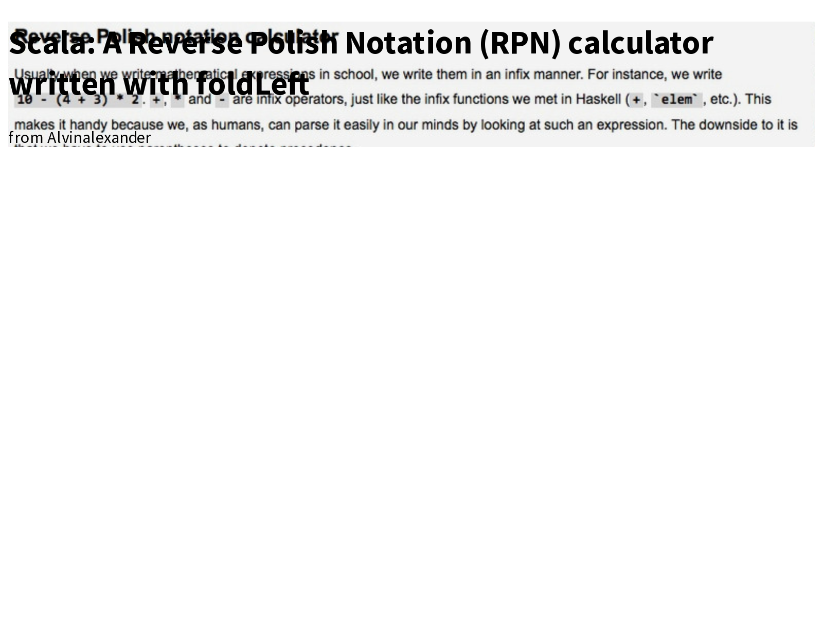 Scala A Reverse Polish Notation RPN Calculator Written With FoldLeft