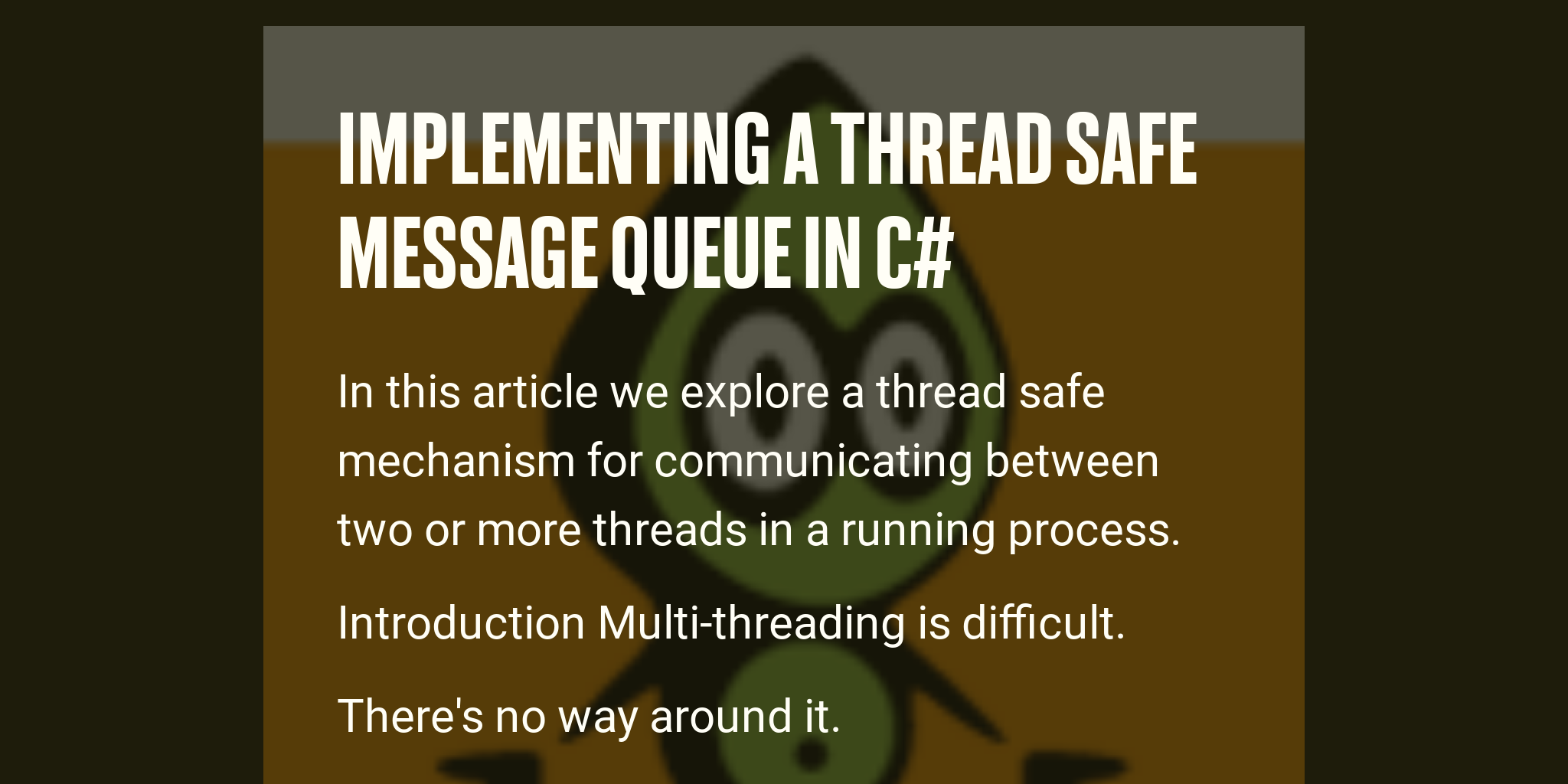 thread safe boolean c#