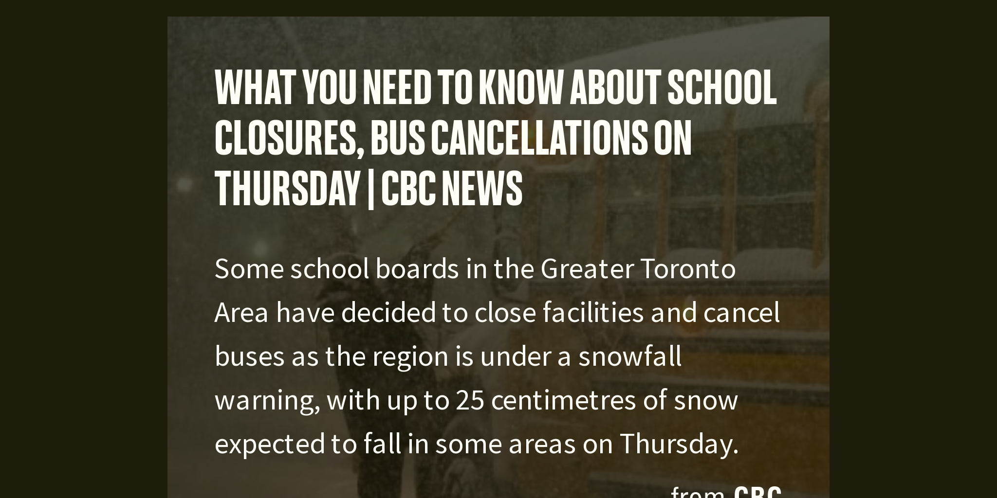 What you need to know about school closures, bus cancellations on