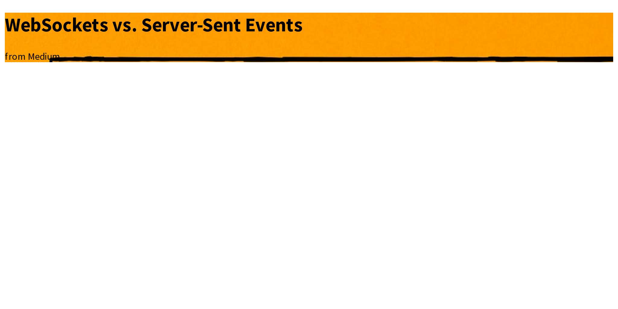 Websockets Vs Serversent Events – PQRB