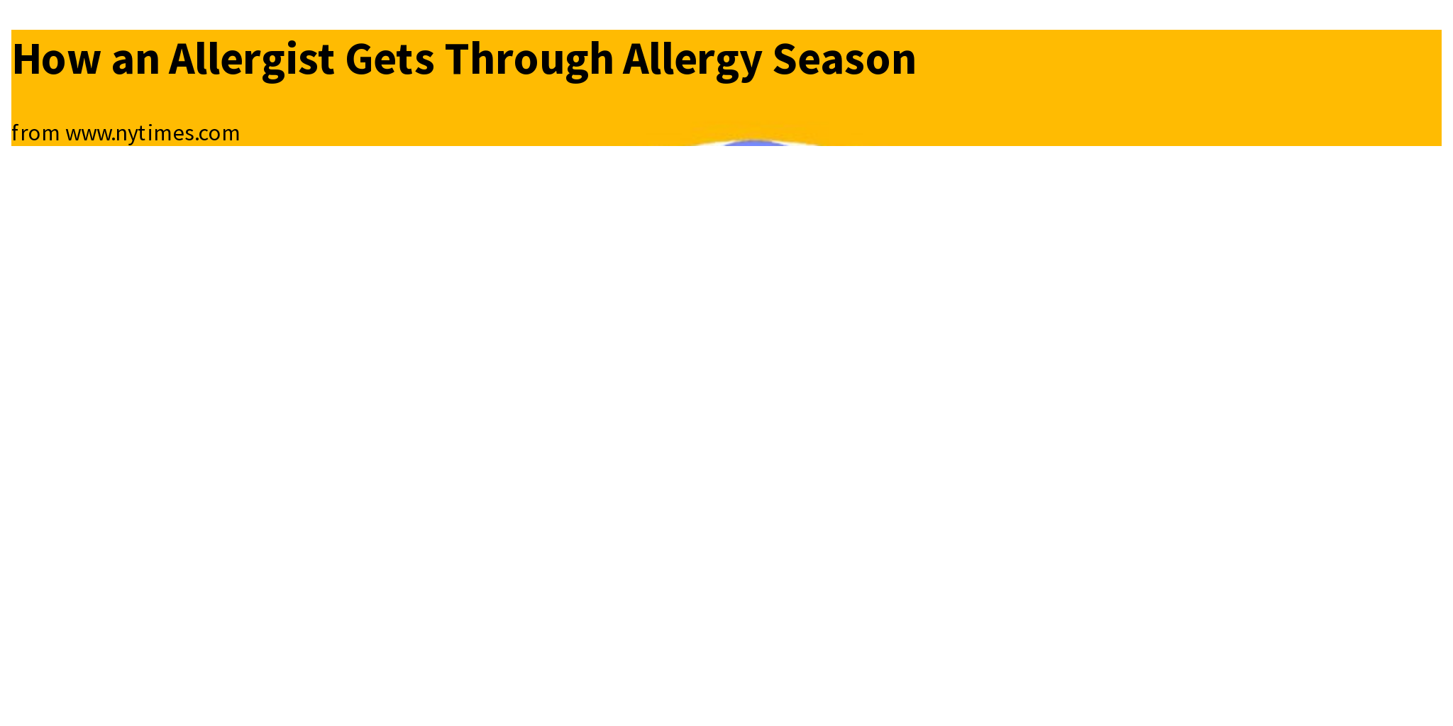 How an Allergist Gets Through Allergy Season Briefly