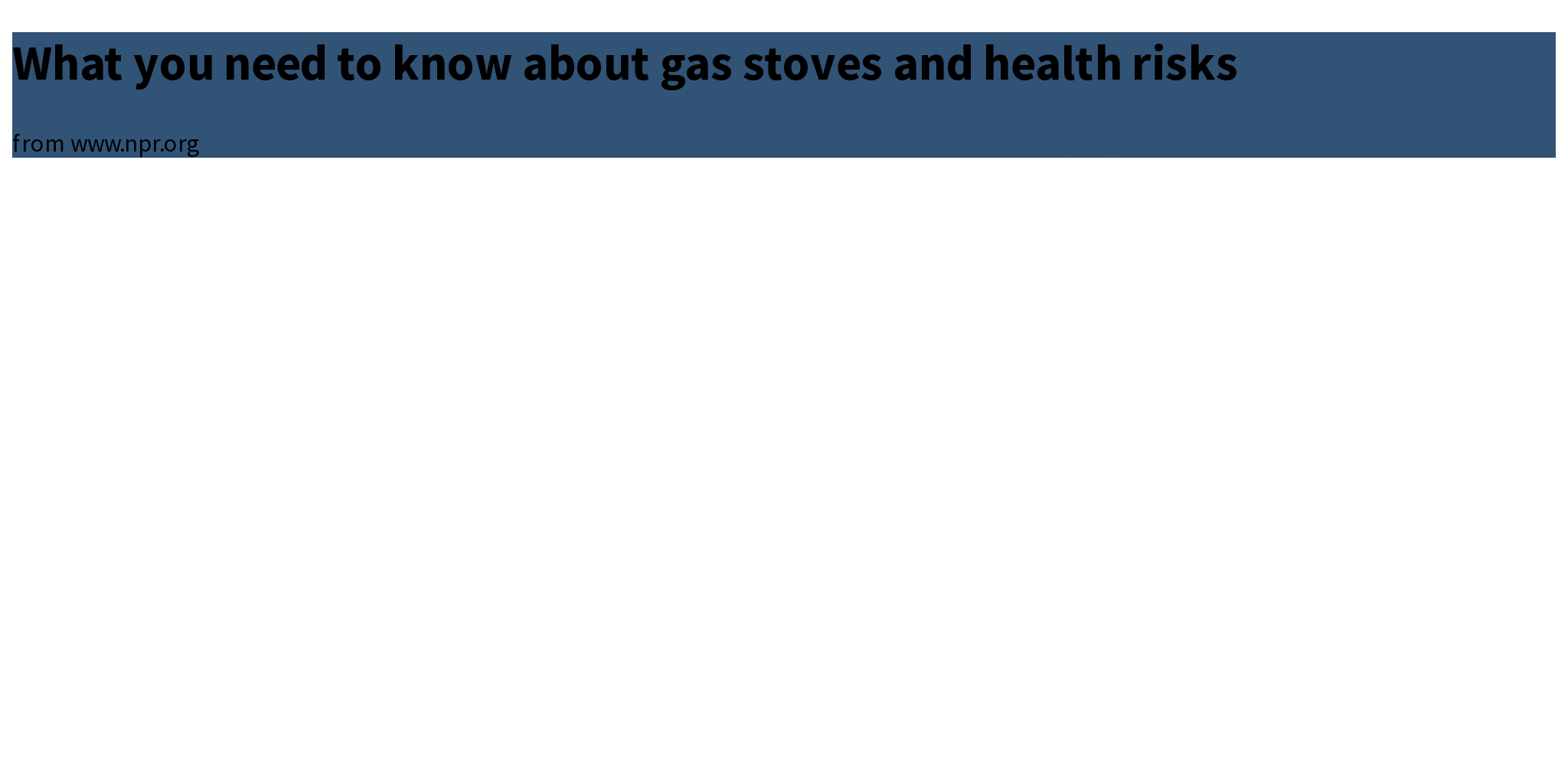 What you need to know about gas stoves and health risks Briefly