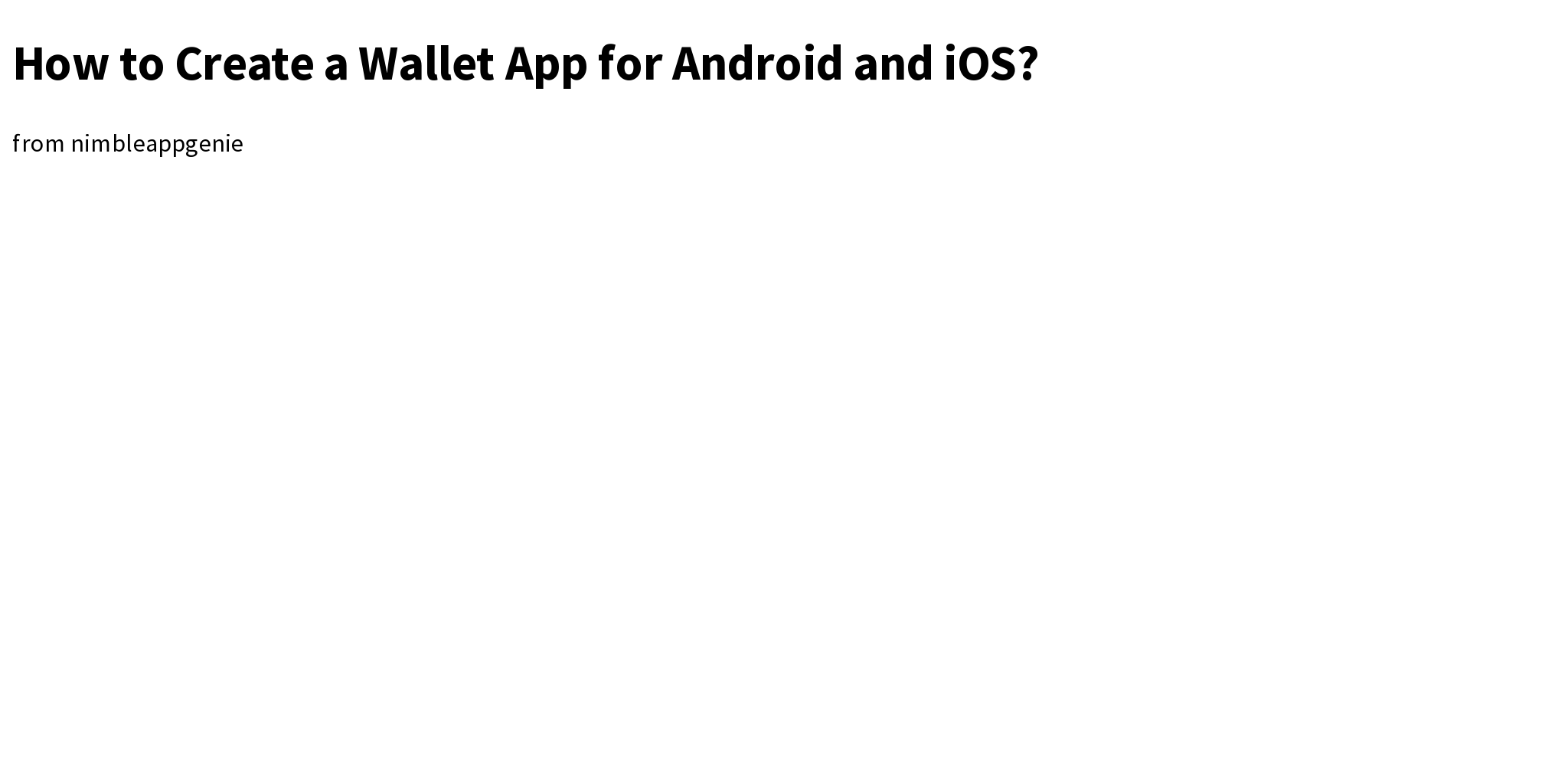 How to Create a Wallet App for Android and iOS? Briefly