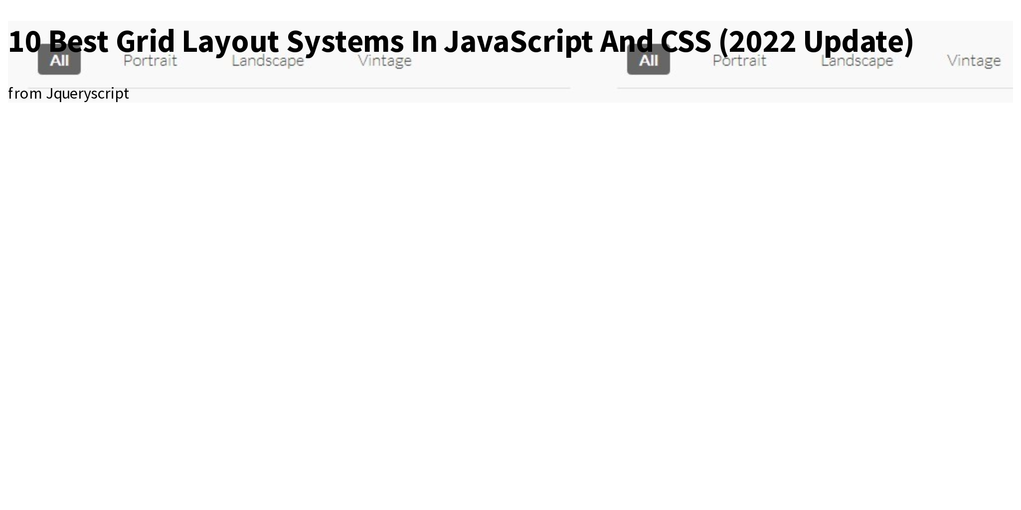 10 Best Grid Layout Systems In JavaScript And CSS (2022 Update) Briefly